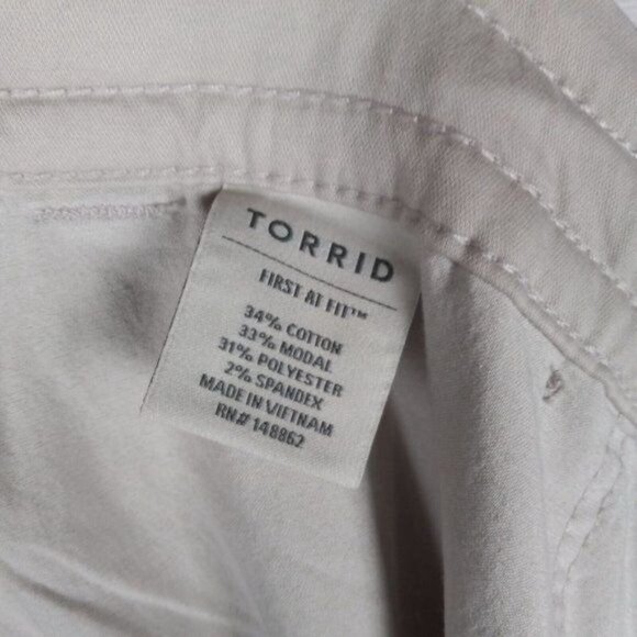 Torrid Beige Drawstring Wide Leg  High Rise Pants Plus Size 24 NEW - Picture 11 of 11